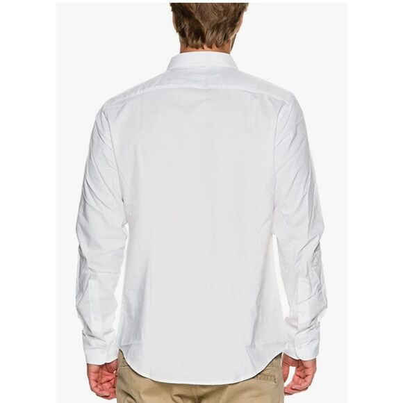 RVCA Men’s White Slim Fit That’ll Do Long Sleeves Button Down Dress SZ M #1103 - Picture 2 of 13